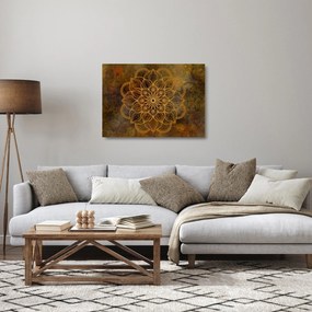 Kép - Az öröm mandala (üvegen) (70x50 cm)