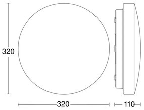 Steinel 069735-LED Fürdőszobai lámpa érzékelővel RSPRO P2 9,5W/230V 4000K IP54