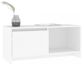 fehér szerelt fa TV-szekrény 90 x 35 x 40 cm