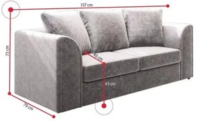 CLOE 2 Személyes Design Kanapé