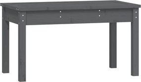 vidaXL szürke tömör fenyőfa kerti pad 80x44x45 cm