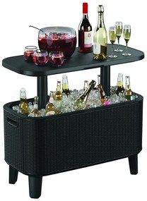 Műanyag kerti asztal jégtartóval 83.5x40 cm Bevy – Keter