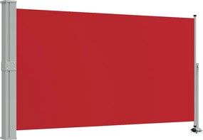 vidaXL piros behúzható oldalsó teraszi napellenző 140 x 300 cm