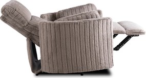 Dönthető fotel szürke plüss szövet, RAUL