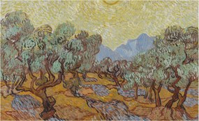 Fotótapéta Flizelin Dekoratív Hálószoba Olajfák 416x254 Ragasztó