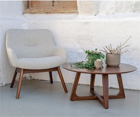 London homokbarna diófa fotel - House Nordic