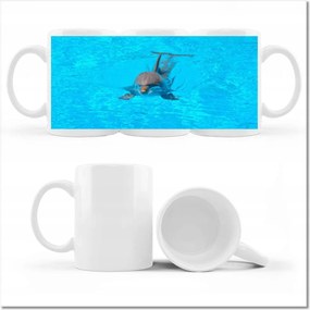 Delfin fényképes bögre