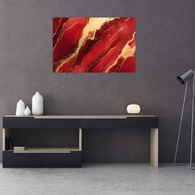 Kép - Vörös-arany márvány (90x60 cm)