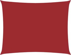 vidaXL piros téglalap alakú oxford-szövet napvitorla 3,5 x 4,5 m