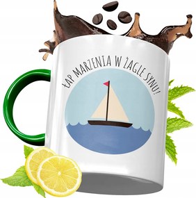 Zöld Bögre Fiúnak Születésnapi Ajándék fényképes nyomtatással