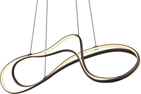 Fekete LED függőlámpa fém búrával Nala – Trio Select