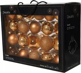 Üveggömb pálinka fényes/matt/csillámos (5cm,6cm,7cm) 42db