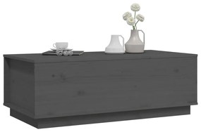 Szürke tömör fenyőfa dohányzóasztal 100 x 50 x 35 cm