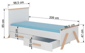 Gyerekágy  200x90 cm. Akció -17%. 1052185