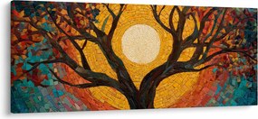 Kép - Nap az élet fájának koronájában (120x50 cm)