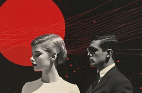 Poszter 91,5x60cm Futurisztikus Retro Elegáns