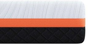 Matrac Fehér és Szürke 90 x 200 cm Gél Memóriahab