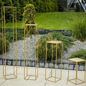 Virágállvány 40x24 cm arany színben