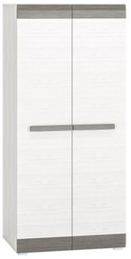 Blanco 01 kétajtós szekrény - 92 cm - hófenyő / new grey