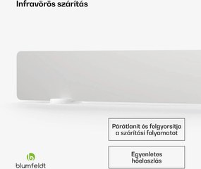 Blumfeldt DryWave infravörös falszárító, 50 W, festékek és vakolatok szárítása, falra szerelhető