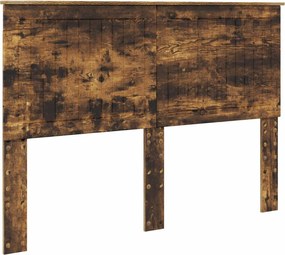 vidaXL Fejtámla fejtámlával Füstölt tölgy 140 cm Faanyag