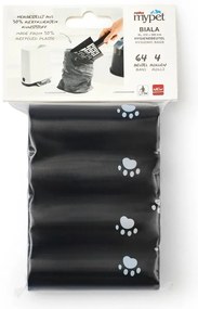 Fekete macskaürülék zacskó szett 4 db-os 11x18 cm Biala – Rotho