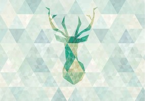 Fotótapéta Szarvas Geometrikus vinil absztrakt 416x254 +ragasztó