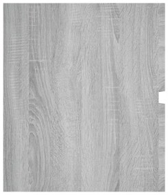 szürke sonoma színű szerelt fa éjjeliszekrény 100x38,5x45 cm