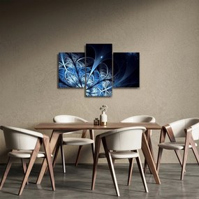 Egy sötétkék virág képe (90x60 cm)