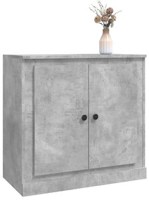 betonszürke szerelt fa tálalószekrény 70x35,5x67,5 cm