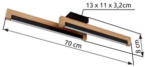 Globo 67849D - LED Mennyezeti lámpa STARLA LED/12W/230V