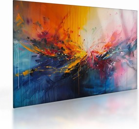 Üveg kép - Színes absztrakció (70x50 cm)
