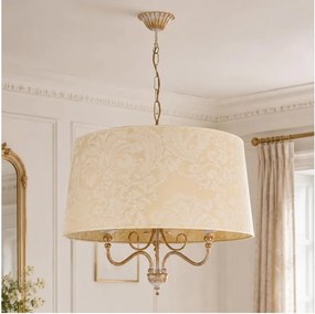 Brilagi - Láncos csillár SONIA 3xE27/15W/230V átm. 56 cm krémszínű/patina