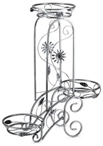 Virágállvány 88x65 cm ezüst