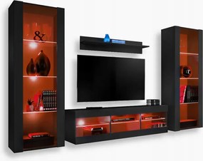 komodee Tivoli Grande Rtv szett nappaliba fekete Rgb Led