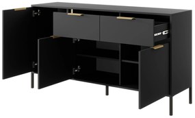 Komód Lyran 3D2S (antracit + arany). 1071354