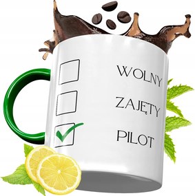 Zöld Bögre Pilótának Születésnapi Ajándék fényképes nyomtatással