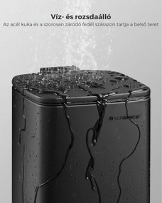NORD fürdőszobai szemetes, 6 l, fekete SongmicsHome