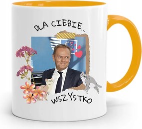 Bögre Sárga Donald Tusk Po Platform Ajándék