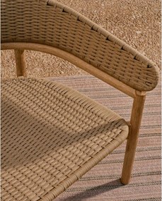 Natúr színű tömörfa kerti fotel Arinella – Kave Home