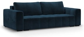 Luca sötétkék kinyitható bársonykanapé - Milo Casa