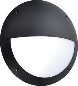 ENDON 78608 SERAN MICROWAVE Modern Kültéri Fali Lámpa Matt Fekete, Opál LED IP44