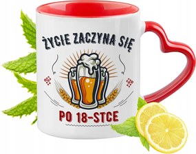 18 Születésnap Piros Szív Alakú Füllel Ajándék