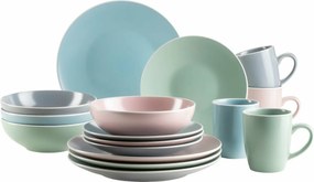 Mäser 16 darabos ELISSA II étkészlet – színekkeveréke, matt