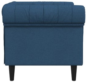 vidaXL kék szövet Chesterfield kanapé