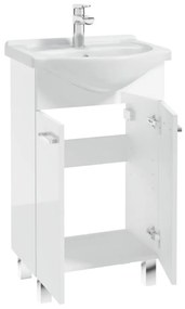 Cersanit - SET skrinka + umývadlo, biely lesk, Moduo 40, S801-218-DSM