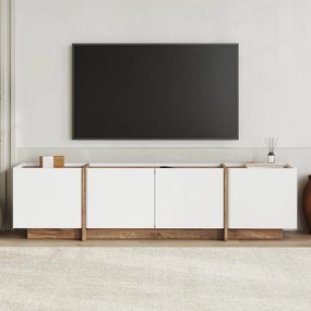 Lowen - fehér/atlanti fenyő TV-állvány