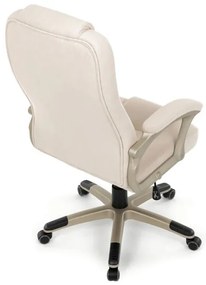 Bézs Szövet Irodai Főnöki Szék, Hinta Mechanikával. KA-C713 CRM2