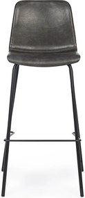 Sötétszürke kárpitozott bárszék (ülésmagasság 75 cm) Kyra – Bizzotto