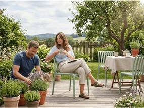 Műanyag szék TREGO, zöld